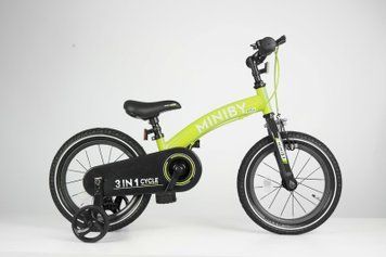 Купить Велосипед-беговел 3 в 1 Qplay Miniby 14" Green 4 899 грн недорого