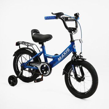Купить Детский велосипед CORSO 14" Maxis MX-43033 (стальная рама, ручные томоза, дополнительные колеса) 3 042 грн недорого