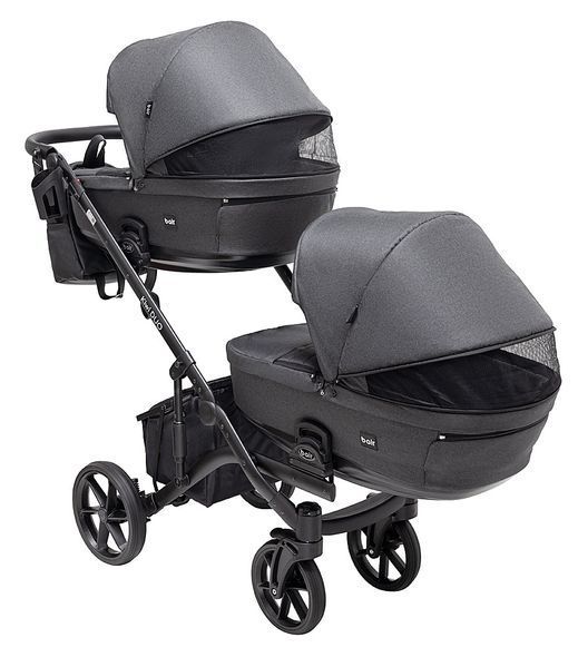 Купить Коляска 2 в 1 для двойни Bair Kiwi DUO Soft BKD-219-1 28 999 грн недорого