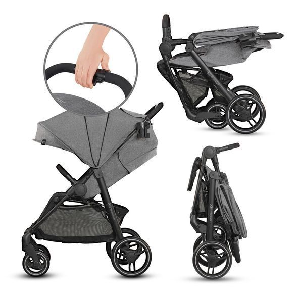 Купить Прогулочная коляска Kinderkraft Grande City Grey 6 190 грн недорого