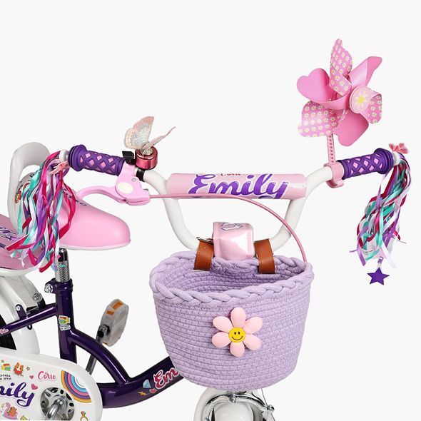 Купить Велосипед детский CORSO 12" Emily ML-62588 (вспомогательные колеса, корзинка, кресло для куклы) 3 368 грн недорого