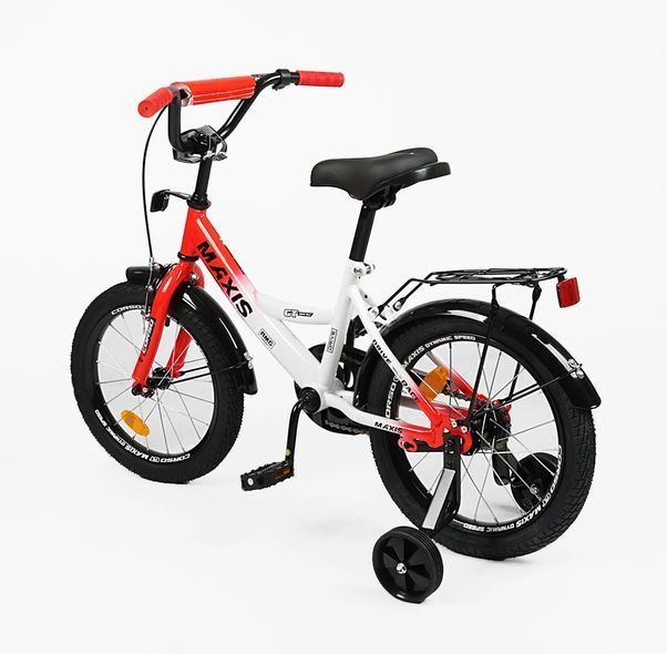 Купити Велосипед дитячий CORSO 16" Maxis MX-23965 (стальна рама, ручні гальма, допоміжні колеса) 3 324 грн недорого, дешево