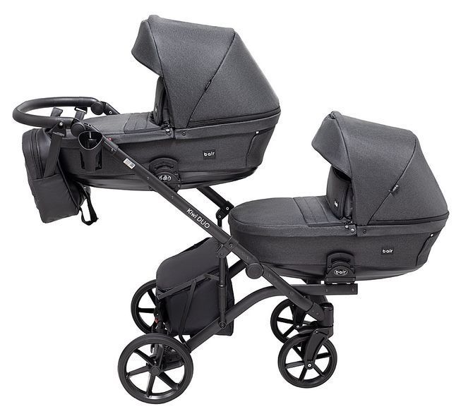 Купить Коляска 2 в 1 для двойни Bair Kiwi DUO Soft BKD-219-1 28 999 грн недорого