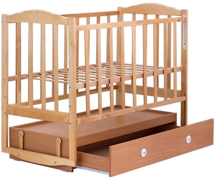 Купити Ліжко Babyroom Зайченя Z304 лаковане (маятник, ящик) 2 150 грн недорого, дешево
