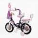 Купить Велосипед детский CORSO 12" Emily ML-62588 (вспомогательные колеса, корзинка, кресло для куклы) 3 368 грн недорого