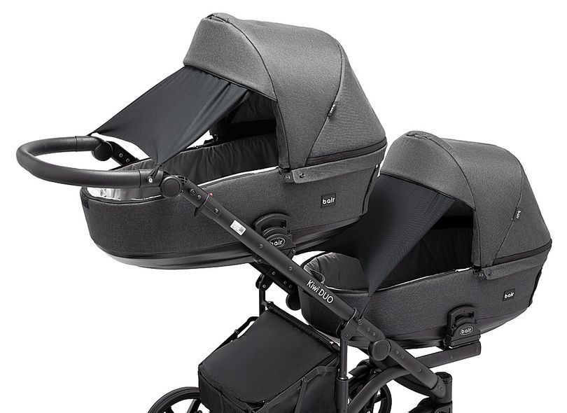 Купить Коляска 2 в 1 для двойни Bair Kiwi DUO Soft BKD-219-1 28 999 грн недорого