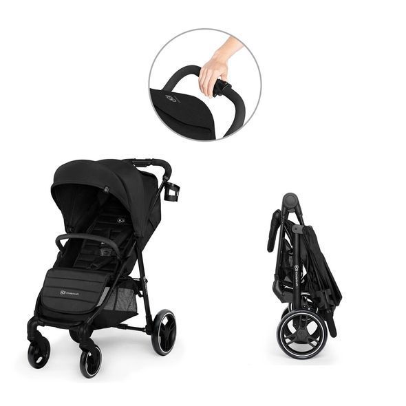 Купити Прогулянкова коляска Kinderkraft Grande City Black 6 190 грн недорого, дешево