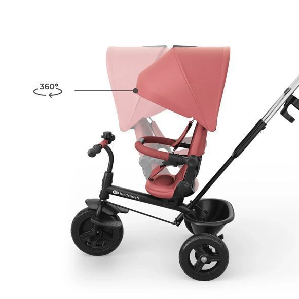 Купити Триколісний велосипед Kinderkraft Aston 2 Plus Pink 5 790 грн недорого, дешево