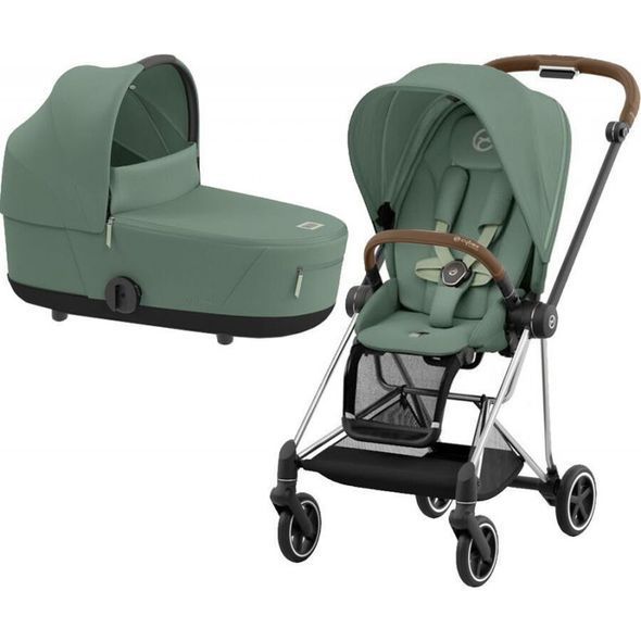 Купить Коляска 2 в 1 Cybex Mios Lux Leaf Green шасси Chrome Brown 41 290 грн недорого