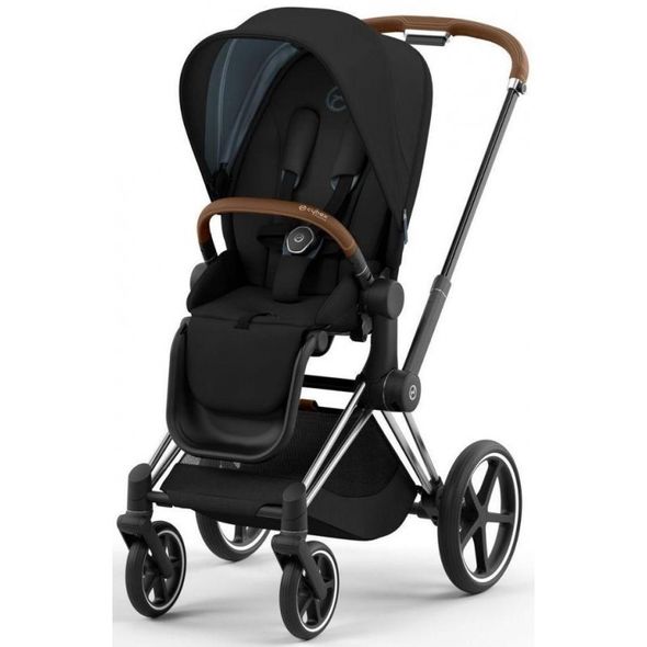 Купити Коляска дитяча 2 в 1 Cybex Priam Sepia Black шасі Chrome Brown 51 600 грн недорого, дешево