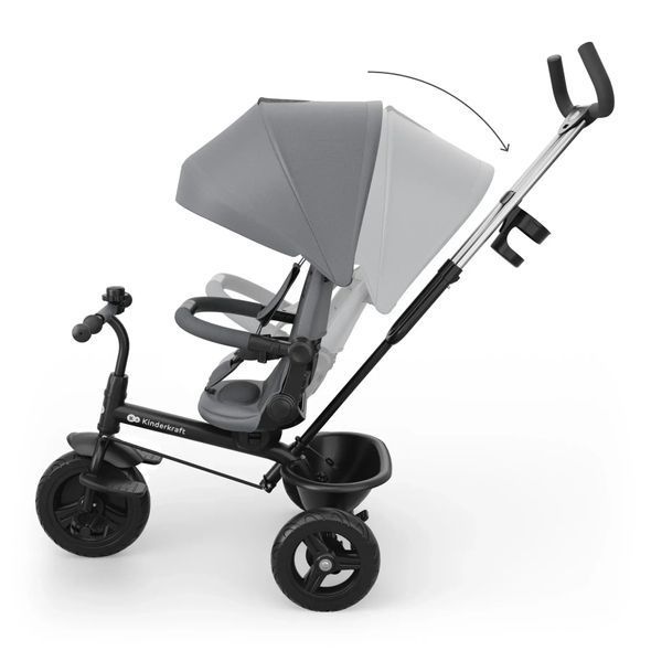 Купити Триколісний велосипед Kinderkraft Aston 2 Plus Grey 5 790 грн недорого, дешево
