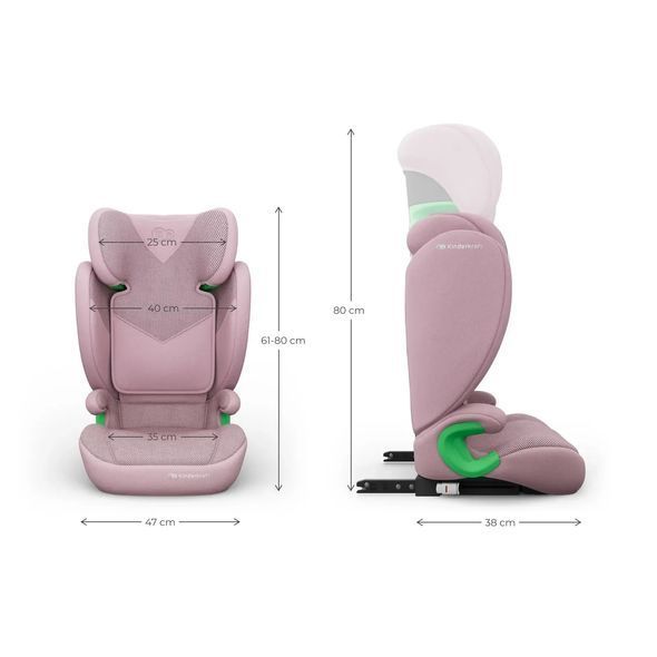 Купить Автокресло Kinderkraft Junior Fix 2 Plus i-Size Pink 4 790 грн недорого