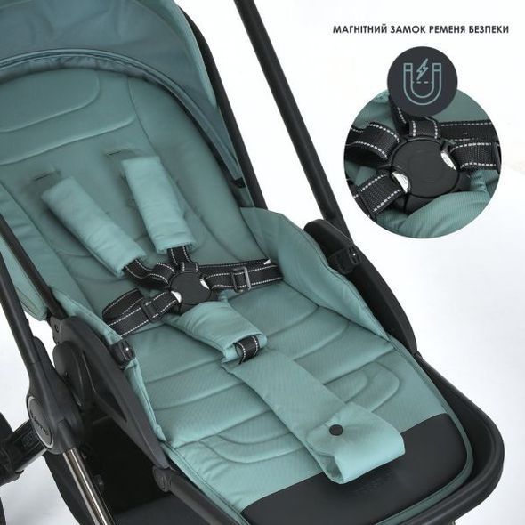 Купити Коляска дитяча 2 в 1 El Camino Prestige ME 1124-3 Jade Green 15 641 грн недорого, дешево