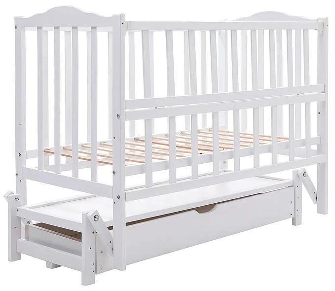 Купити Ліжко Babyroom Зайченя ZL301 (маятник поздовжнього гойдання, ящик, відкидна боковина) 4 049 грн недорого, дешево