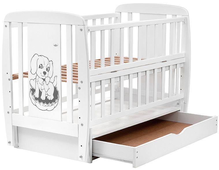 Купить Кровать Babyroom Собачка 1 (маятник, ящик, откидной бок) DSMYO-3 4 978 грн недорого