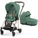 Купить Коляска 2 в 1 Cybex Mios Lux Leaf Green шасси Rosegold 42 690 грн недорого