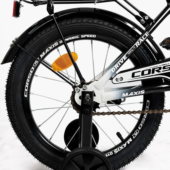 Купити Велосипед дитячий CORSO 16" Maxis MX-60711 (стальна рама, ручні гальма, допоміжні колеса) 3 324 грн недорого, дешево