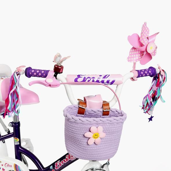 Купить Велосипед детский CORSO 14" Emily ML-36988 (вспомогательные колеса, корзинка, кресло для куклы) 3 537 грн недорого