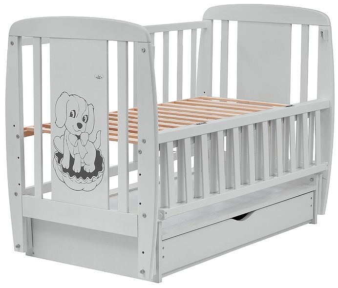 Купить Кровать Babyroom Собачка 2 (маятник, ящик, откидной бок) DSMYO-3 4 978 грн недорого