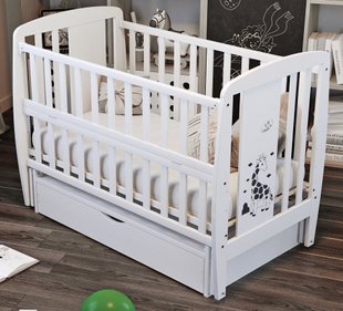 Купить Кровать Babyroom Жирафик 1 (маятник, ящик, откидной бок) 5 593 грн недорого