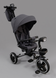 Купить Трехколесный складной велосипед El Camino Vector Flex ME 1231 Charcoal Gray (поворотное сидение, дождевик, музыка) 5 098 грн недорого