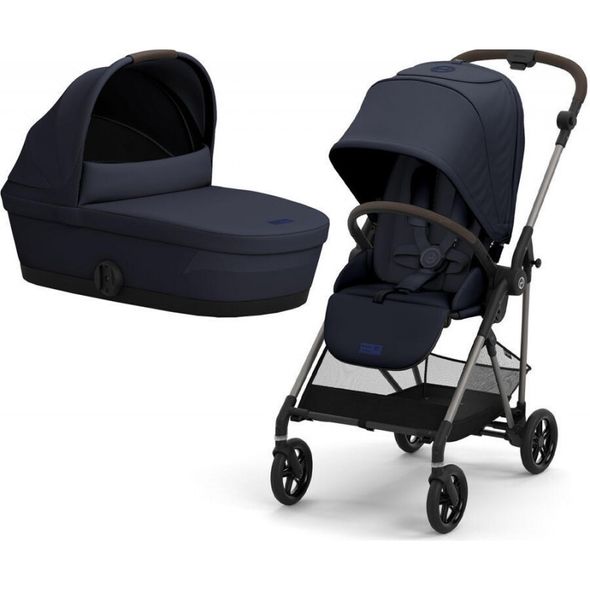 Купити Коляска дитяча 2 в 1 Cybex Melio Dark Blue 28 400 грн недорого, дешево