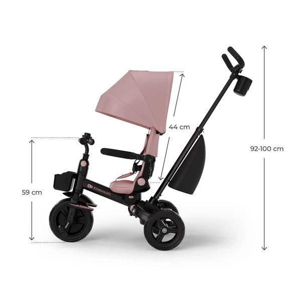 Купить Трехколесный велосипед Kinderkraft Aveo 2 Plus Pink 6 790 грн недорого