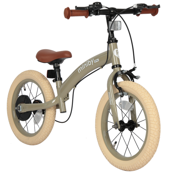 Купити Велосипед-біговел 3 в 1 Qplay Miniby 14" Grey-Green 4 899 грн недорого, дешево