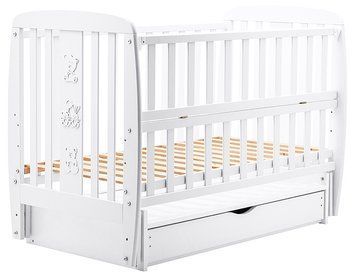 Купить Кровать Babyroom Друзья DDMYO-3 (маятник, ящик, откидной бок) бук белый 5 591 грн недорого