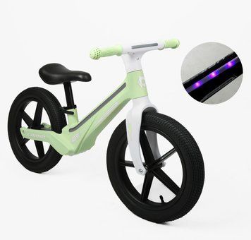 Купить Беговел 14" Corso M-10697 нейлоновая рама со светом, надувные резиновые колеса 14 дюймов 1 434 грн недорого