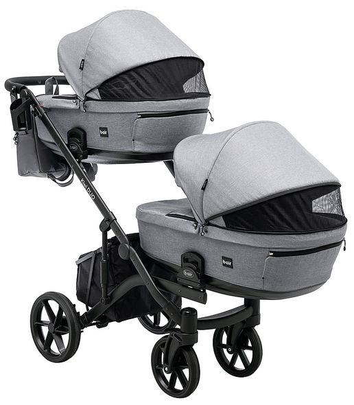 Купить Коляска 2 в 1 для двойни Bair Kiwi DUO Soft BKP-218 25 899 грн недорого