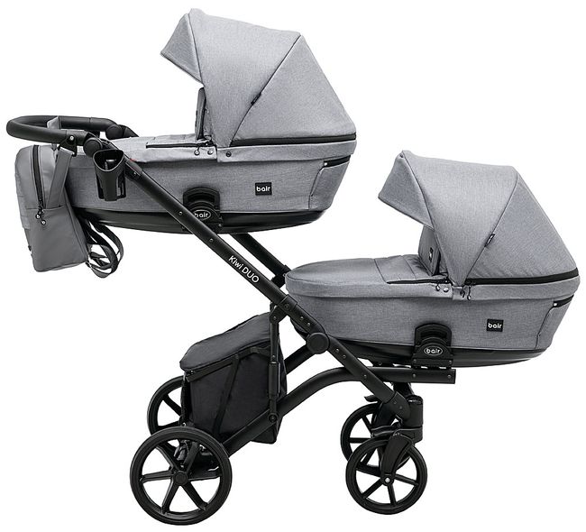 Купить Коляска 2 в 1 для двойни Bair Kiwi DUO Soft BKP-218 25 899 грн недорого