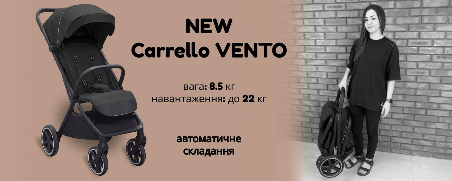 Новинка прогулочная коляска Carrello Vento 2023