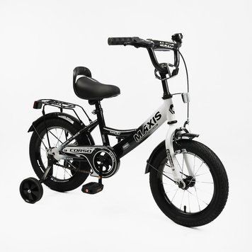 Купить Детский велосипед CORSO 14" Maxis MX-80365 (стальная рама, ручные томоза, дополнительные колеса) 3 042 грн недорого