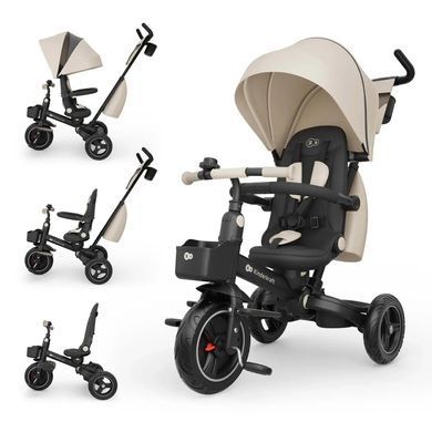 Купити Триколісний складаний велосипед Kinderkraft Spinstep 2 Plus Beige 7 190 грн недорого, дешево