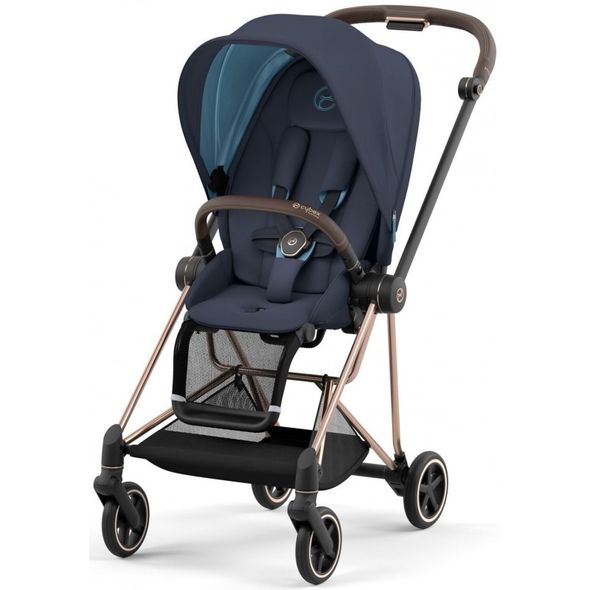 Купити Коляска дитяча 2 в 1 Cybex Mios Lux Dark Navy шасі Rosegold 39 890 грн недорого, дешево