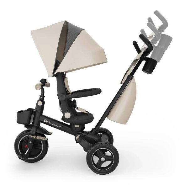 Купити Триколісний складаний велосипед Kinderkraft Spinstep 2 Plus Beige 7 190 грн недорого, дешево