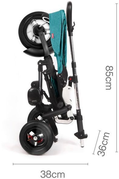 Купити Триколісний складний велосипед Qplay Rito Rubber Green 4 800 грн недорого, дешево