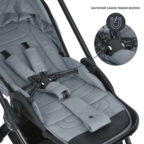 Купить Коляска 2 в 1 El Camino Prestige ME 1124-2 Frost Gray 13 016 грн недорого