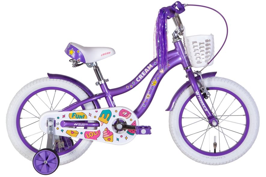 Купити Велосипед дитячий Formula 16" Cream фіолетовий 5 933 грн недорого, дешево