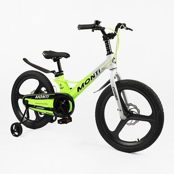 Купить Детский велосипед CORSO 20" Monti MT-20790 (магниева рама, дисковые томоза, дополнительные колеса) 6 127 грн недорого