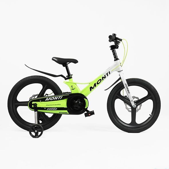 Купить Детский велосипед CORSO 20" Monti MT-20790 (магниева рама, дисковые томоза, дополнительные колеса) 6 127 грн недорого