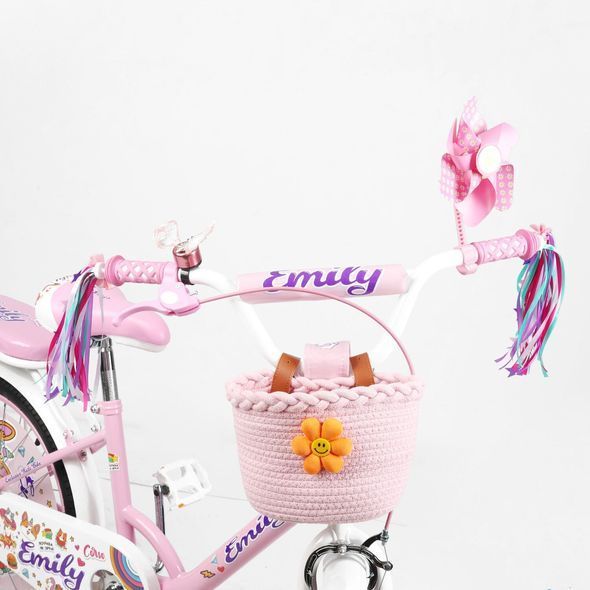 Купить Велосипед детский CORSO 20" Emily ML-64783 (вспомогательные колеса, корзинка, кресло для куклы) 4 498 грн недорого
