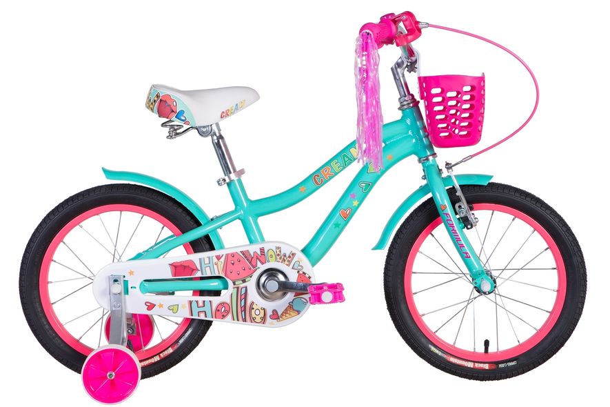 Купить Велосипед детский Formula 16" Cream бело-аквамариновый 4 939 грн недорого