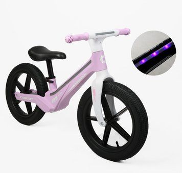 Купить Беговел 14" Corso M-40119 нейлоновая рама со светом, надувные резиновые колеса 14 дюймов 1 434 грн недорого