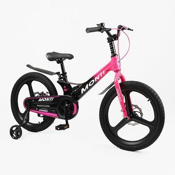Купить Детский велосипед CORSO 20" Monti MT-20002 (магниева рама, дисковые томоза, дополнительные колеса) 6 127 грн недорого
