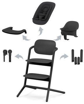 Купити Стілець Cybex Lemo 4 в 1 Stunning Black 16 600 грн недорого, дешево