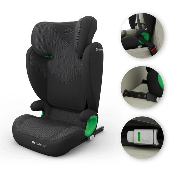 Купити Автокрісло Kinderkraft Junior Fix 2 Plus i-Size Black 4 790 грн недорого, дешево