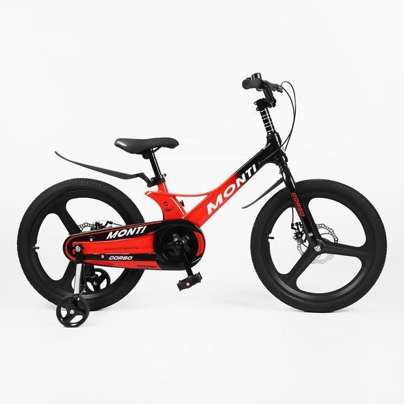 Купити Велосипед дитячий CORSO 20" Monti MT-20510 (магнієва рама, дискові гальма, допоміжні колеса) 6 127 грн недорого, дешево