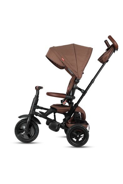 Купити Триколісний складний велосипед Qplay Rito Deluxe Brown 5 690 грн недорого, дешево